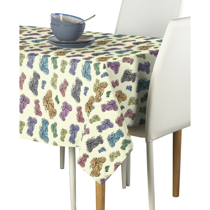 Zezza Geometric Tablecloth, 104" x 60"