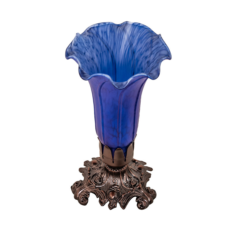 Meyda Tiffany & Stained Glass Table Lamp, Blue