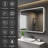 Cynethia Surface/Recessed Mount Medicine Cabinet with Mirror and 3 Adjustable Shelves, Rounded Edge, LED Lighting, Fog-free-78963287