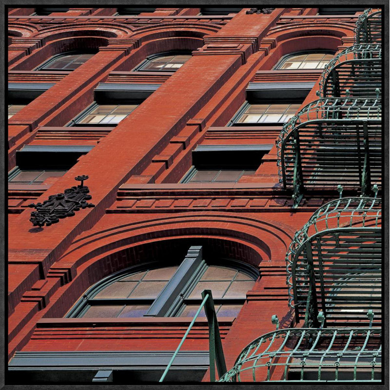 " The Puck Building Facade, Soho, New York City (Left) " by Richard Berenholtz, 18" H x 18" W x 1.5" D