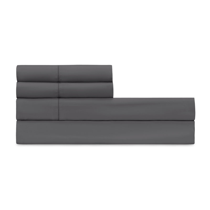 Royal Sateen Sheet Set, Grisaglia Gray, Full Sheet Set + 2 Pillowcases
