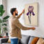 Purple Iris Study Botanical - Wrapped Canvas-1793378384-1793378382