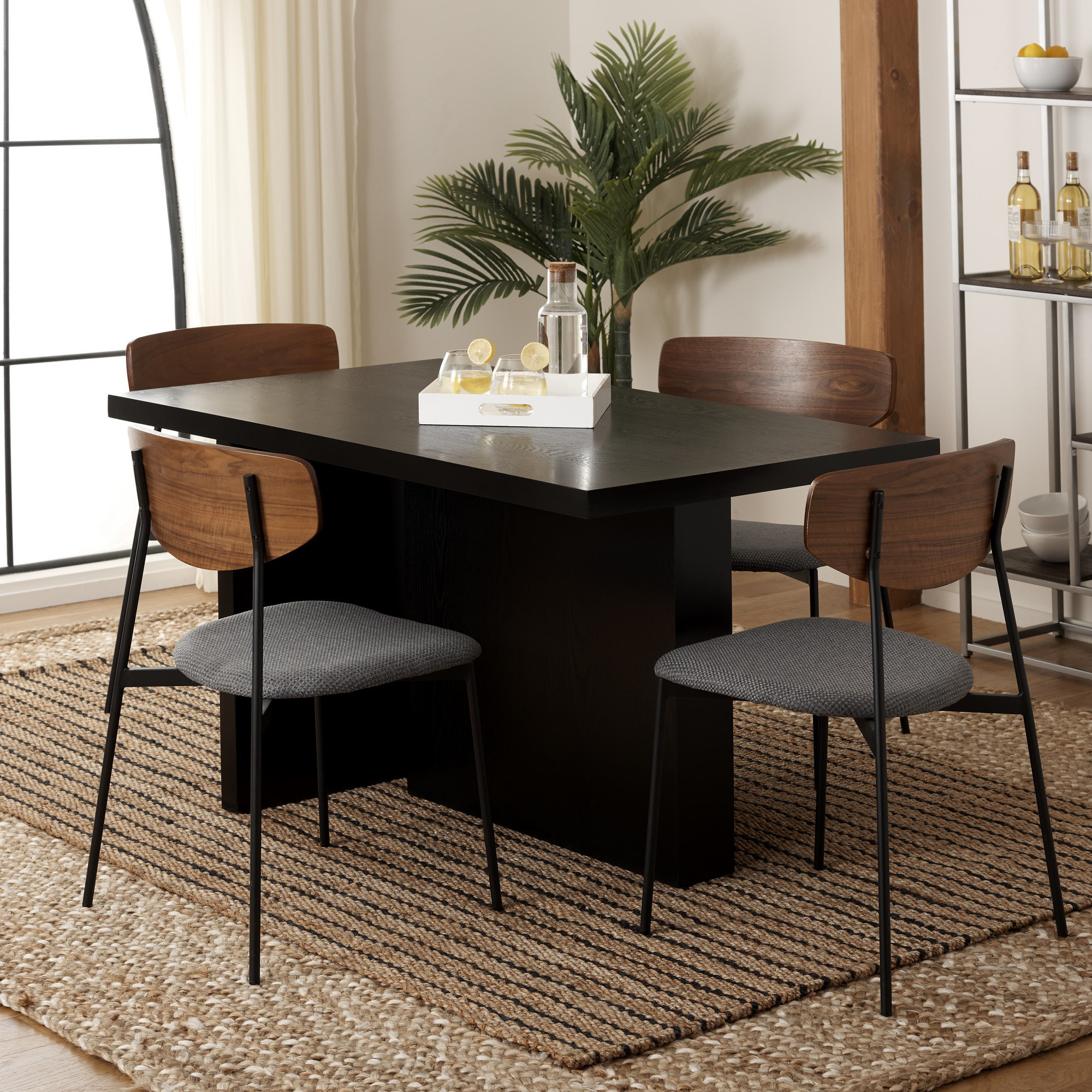Aava 53.9'' Dining Table, Black