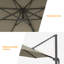 Parasol en porte-à-faux 10 pi Dobrosav-303107833
