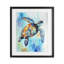 Tortue de mer de style aquarelle, reproduction encadrée sous verre, design par LSR Creative Studio-416346151-416346171