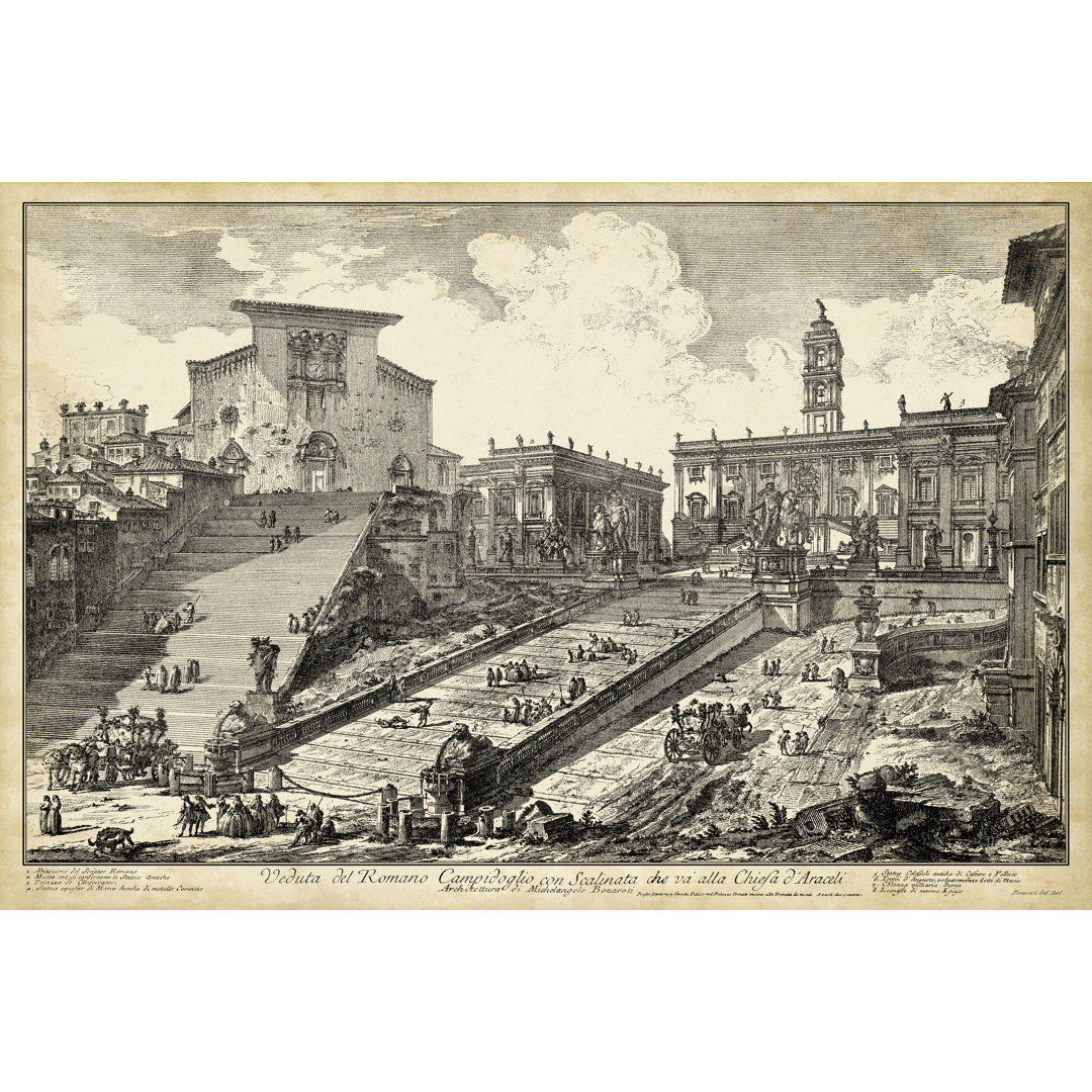 Leinwandbild Veduta Del Romano Campidoglio von Piranesi