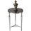 Ciara Round Glass 16.25" Side Table