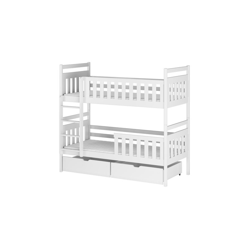 Leda European Single (90 X 200 Cm) Bunk Bed with Storage Included