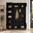 Hall Tree with Shoe Storage, 4 Coat Hooks and Adjustable Shelf