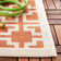Arneshia Geometric Indoor / Outdoor Terracotta/Beige Area Indoor/Outdoor Area Rug