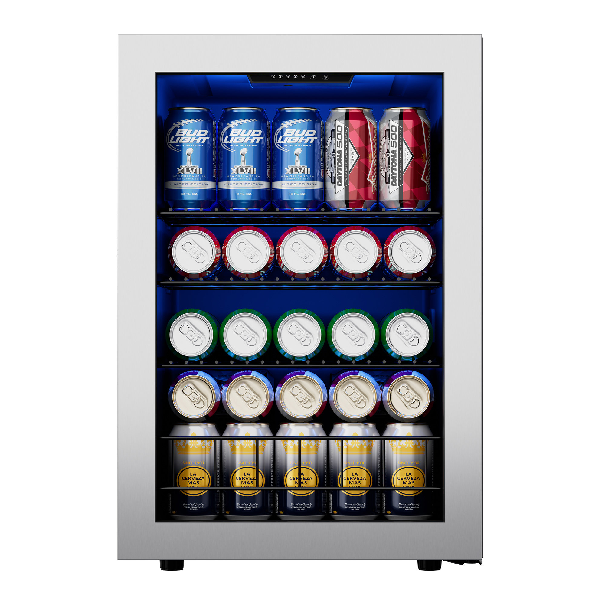CLF 80 Cans (12 oz.) Beverage Refrigerator Freestanding Wine Cooler