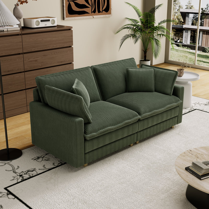 Modular Sectional Sofa Deep Seat Couch L-Shaped Sofa Convertible Sofa Modern Sofa Living Room Couch