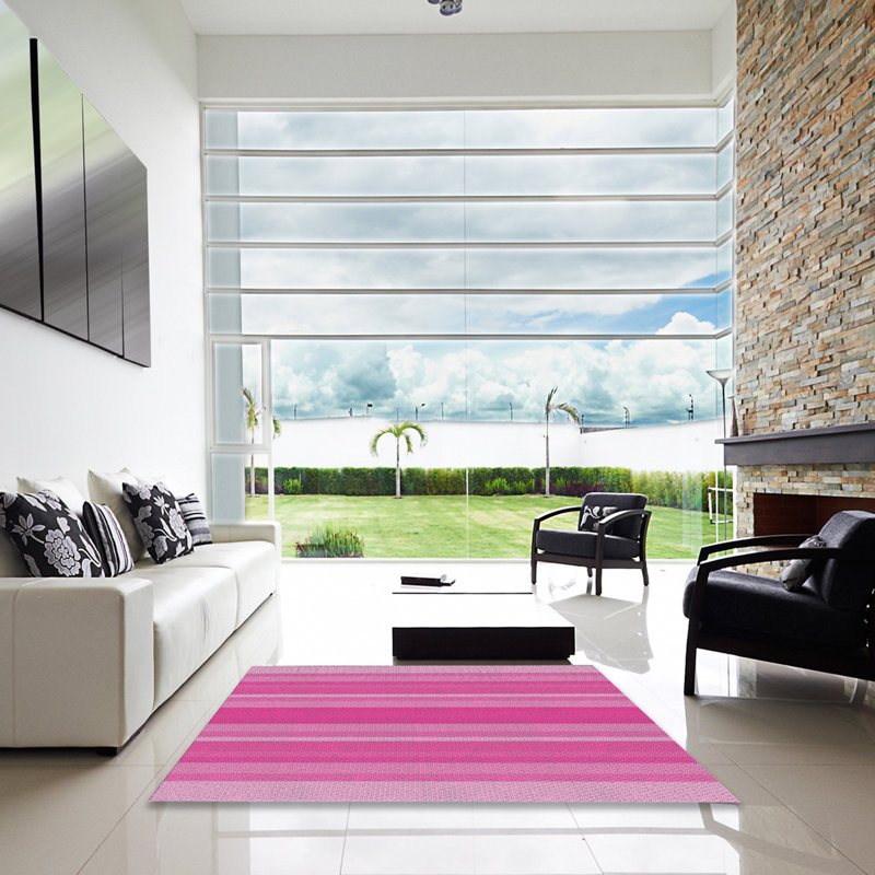 Tapis de zone mauve à motifs, Carré 4 pi