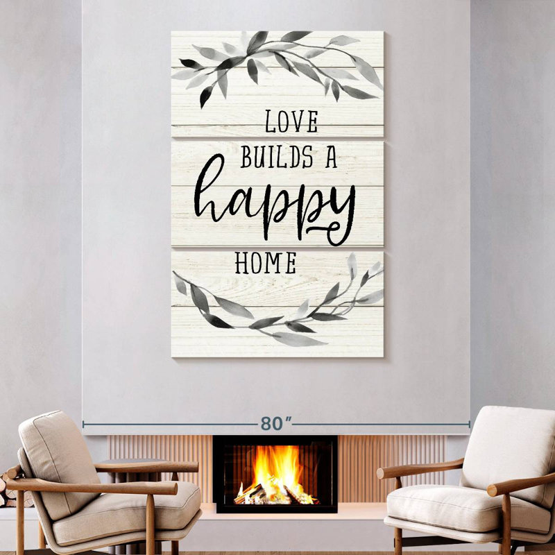 Kema Love Builds II Wall Sign, 74" H x 48" W