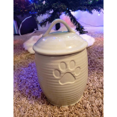 Large Dog Food Container Airtight Cute Ceramic Dog Food Jar With Lid