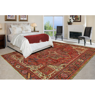 Khurram Heriz Aamor Red Rug
