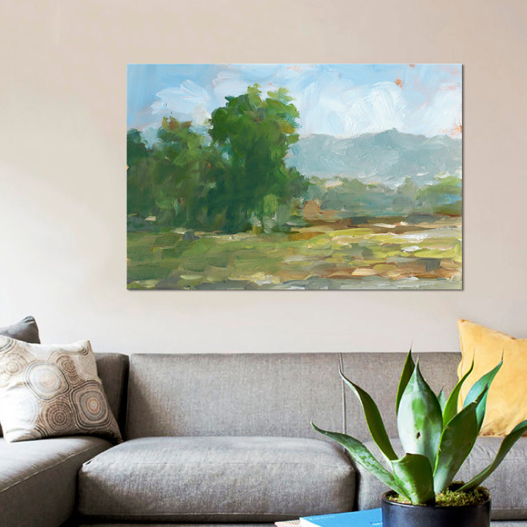 « mountain backdrop ii », impression sur toile, H 8 po x l 12 po x P 0,75 po, Pas de tapis, Toile tendue