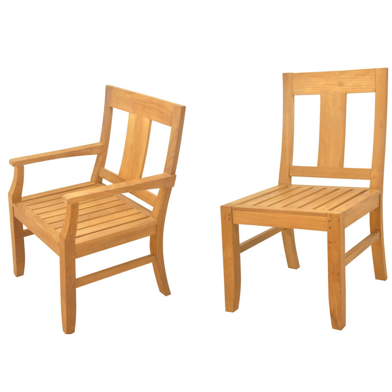 Ensemble de salle à manger rectangulaire en teck pour 10 personnes Kevon, H 30,5 po x L 71 po x l 40 po