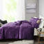 Édredon en velours mauve double / grand - rembourrage, losange, lavable à la machine et pour le lit, coussin décoratif inclus, lavage-122455865-122455869