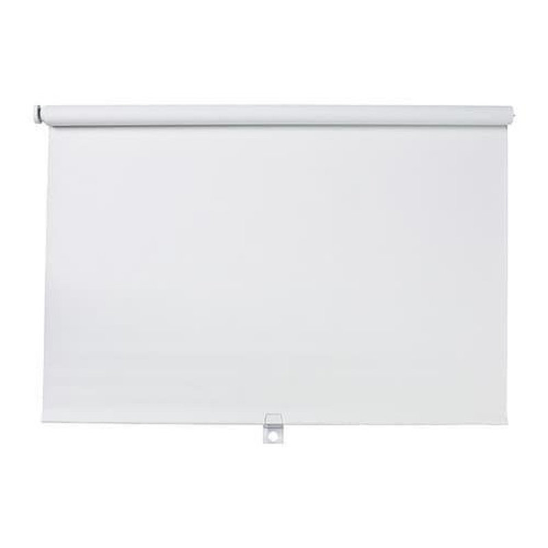 Thermal Blackout Roller Blind - Trimmable Cut to Size - Heavy Duty Metal Tube, White, 165 cm L x 120 cm W