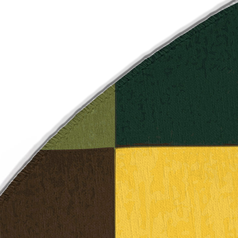 Digital Dunes Indoor And Outdoor Area Rug, Round 5'