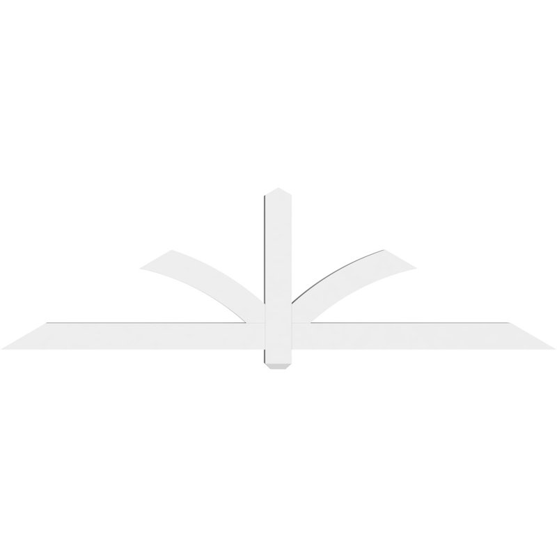 Support pour pignon en PVC Redmond, H 24,5 po x l 84 po (pas: 7/12), P 4 po x F 4 po