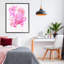 «Pink Heart and Bow Ballons», estampe numérique, conception de Ziwei Li-348989579-348989578