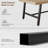 Rustic Industrial Dining Table for 6-8 – 70.87'' Rectangle, Sturdy Black Metal Legs, Large Wood Top, Modern Farmhouse Kitchen & Dining Room Table, Easy Assembly, Wood Color-1020400184