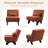 30"W Upholstered Accent Lounge Chair with Pillow-766048644