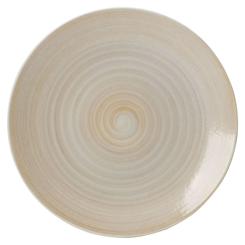 Studio Glaze Bone China Charger, Classic Vanilla