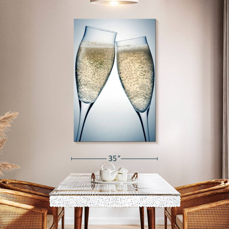 Yarlin Toasting Champagne, 51" H x 34" W