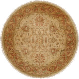 Wool Oriental Area Rug in Ivory