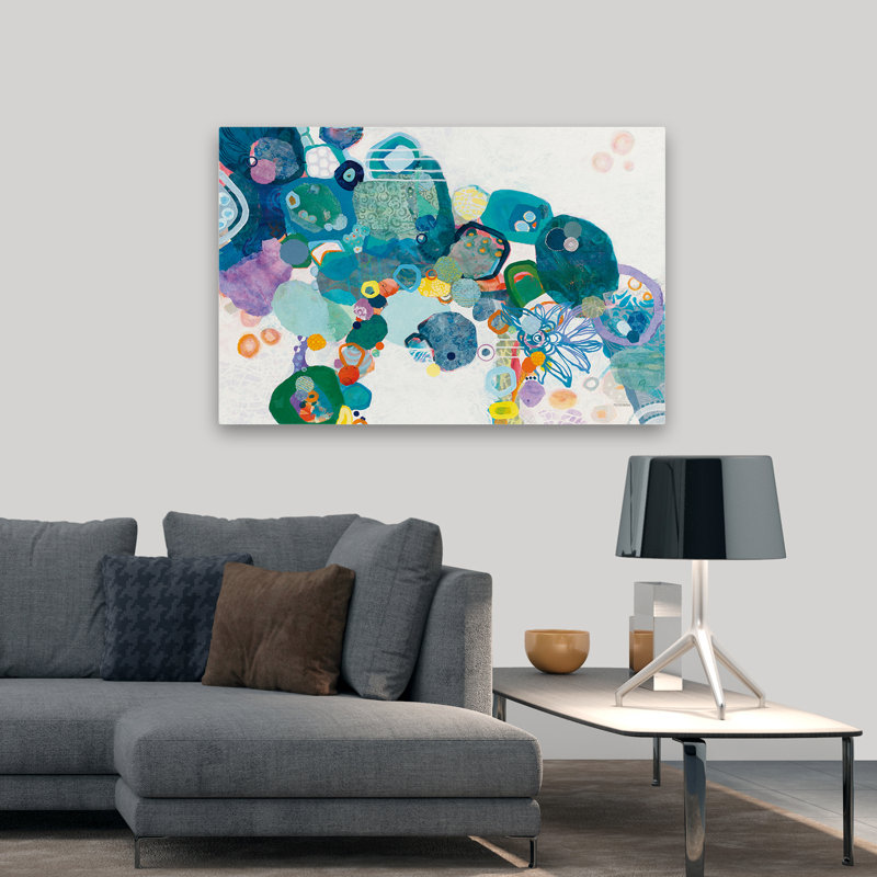 Abstract Circles - Bridging Our Differences Crop, 32" H x 48" W