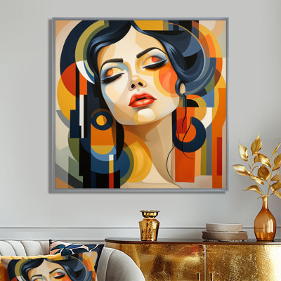 Art Portrait de femme II - Portraits abstraits, art sur toile