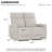 51.2" Wide Modern Soft Power Reclining Loveseat Sofa with USB Port