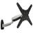 Mount-It Full Motion Height Adjustable TV Wall Mount Bracket with Black Gas Spring Articulating Arm