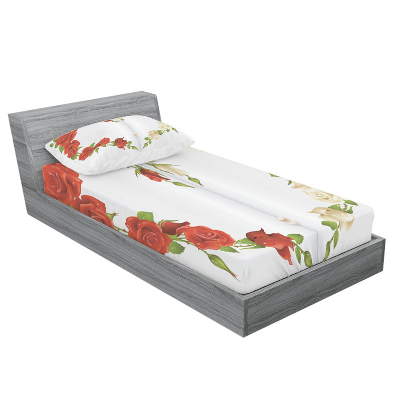 Microfiber Sheet Set, Twin Sheet Set with Fitted Sheet