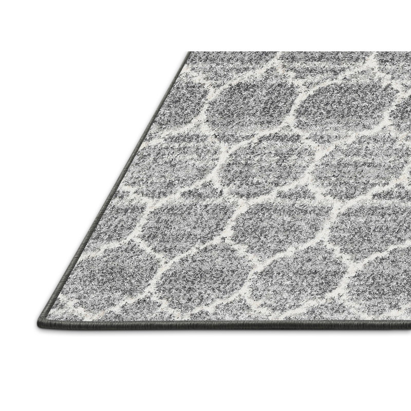 Tapis contemporain gris clair, Rectangle 8 pi x 10 pi