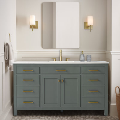 Meuble-lavabo simple 60 po Vancouver - Vintage