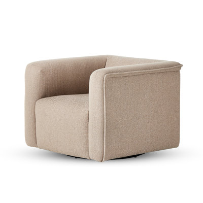 Wellborn Swivel Chair in Palermo Cognac