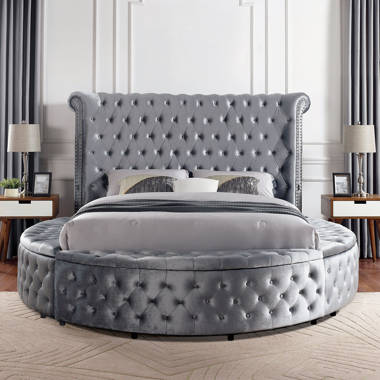 Willa Arlo Interiors Deskins Tufted Upholstered Storage Platform Bed