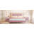 Philip Velvet Upholstered Platform Bed with LED Lights & 2 Nightstands-450958053