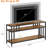 65" Farmhouse TV Stand for TVs up to 75", Entertainment Center with Open Shelves & Metal Frame-2076480228