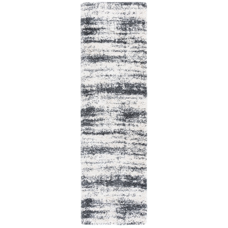 Hudson Shag Performance Abstract Rug, Runner 2'3" x 8'