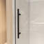 Porte de baignoire coulissante sans cadre 56-60 "x 66" avec verre trempé transparent-120138007