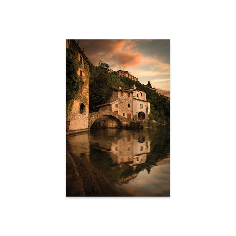 «Nesso Lake Como I», reproduction sur verre acrylique
