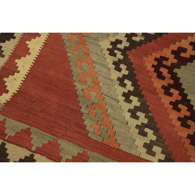Tapis oriental kilim à teinture végétale 5 x 9
