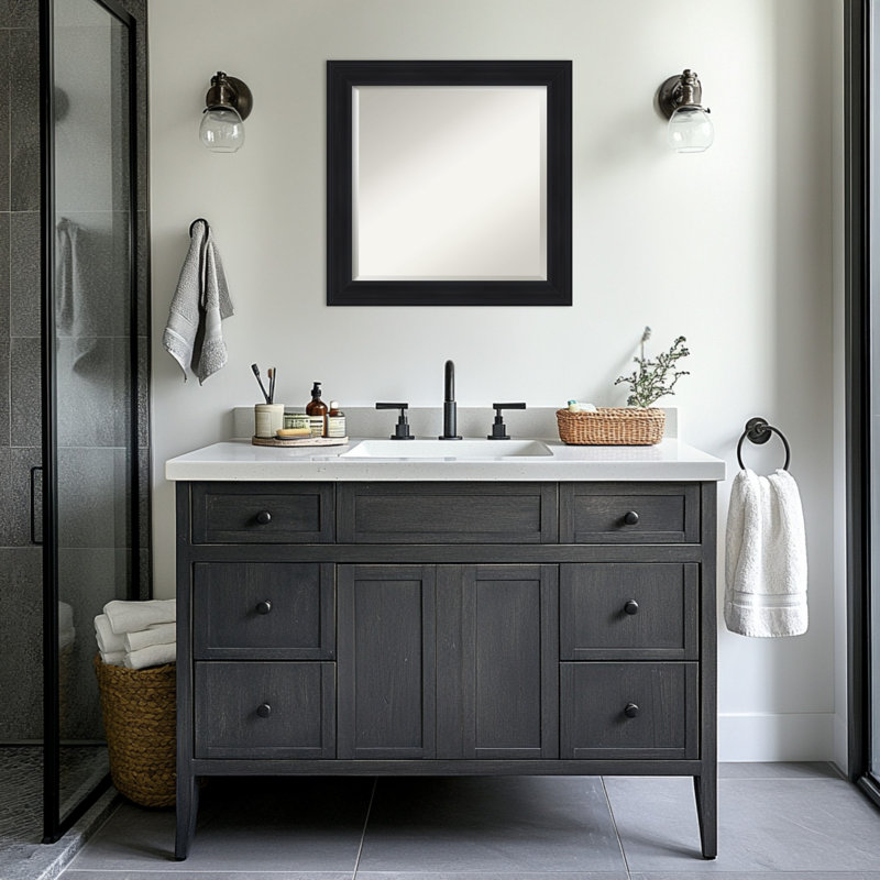 Miroir mural de salle de bain Abbey, 24,75 po x 20,75 po