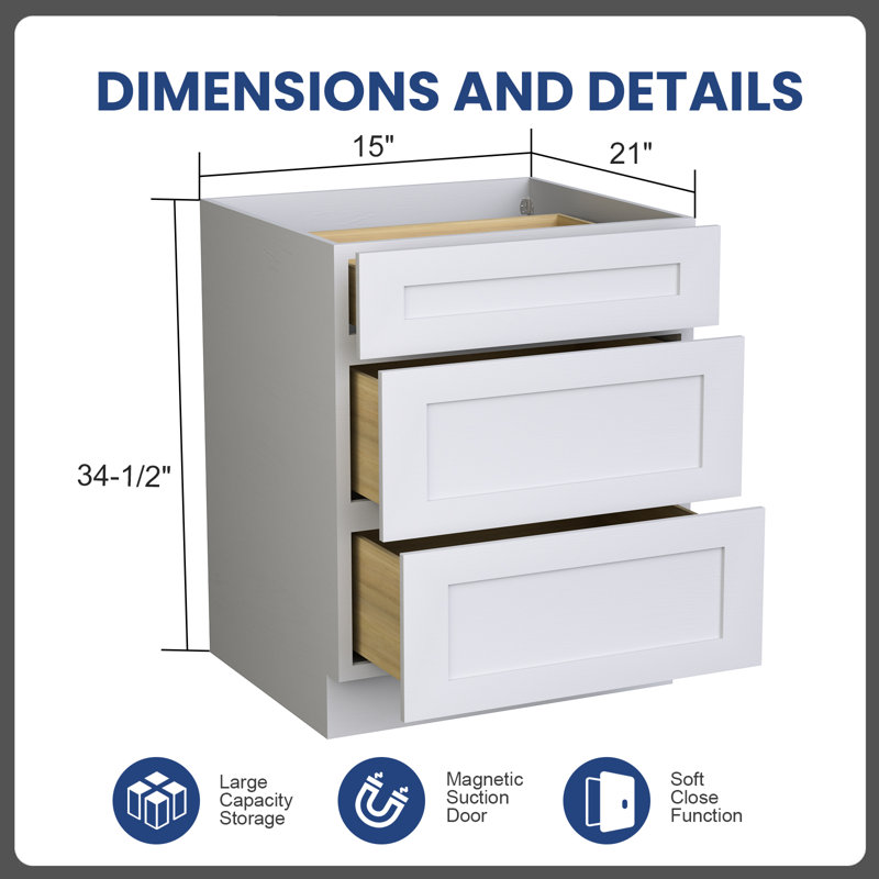 15 po X P 21 po P x 34,5 po Armoire de salle de bain H