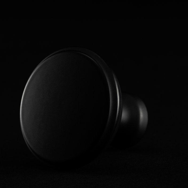 Edgewood Round Knob, Matte Black